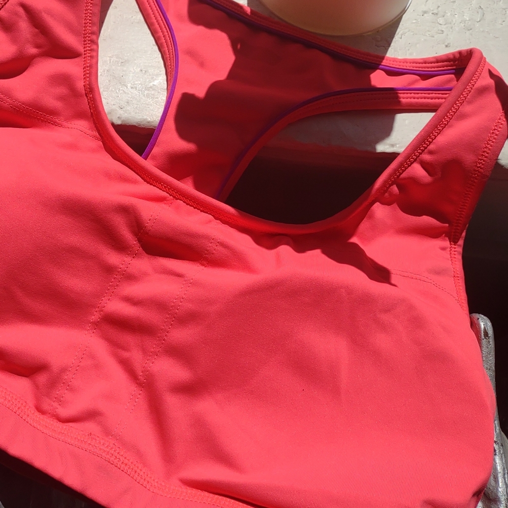 Coral Pink Purple 💜 Core Performance Sports Bra
